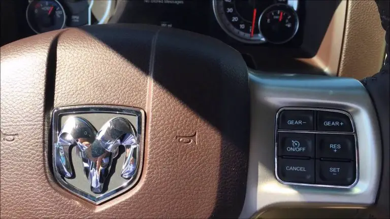 Dodge Ram Gear Selector on Steering Wheel