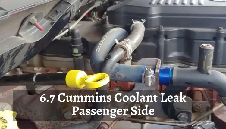 6.7 Cummins Coolant Leak Passenger Side