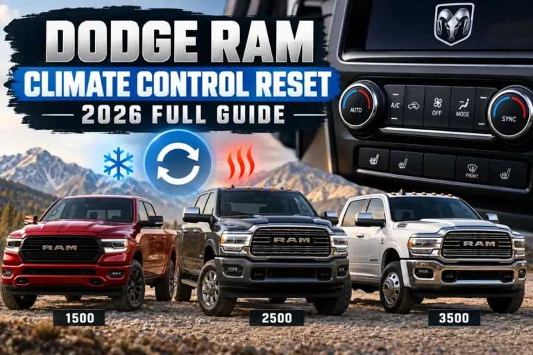 Dodge Ram Climate Control Reset