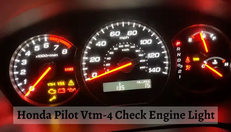 Honda Pilot Vtm-4 Check Engine Light