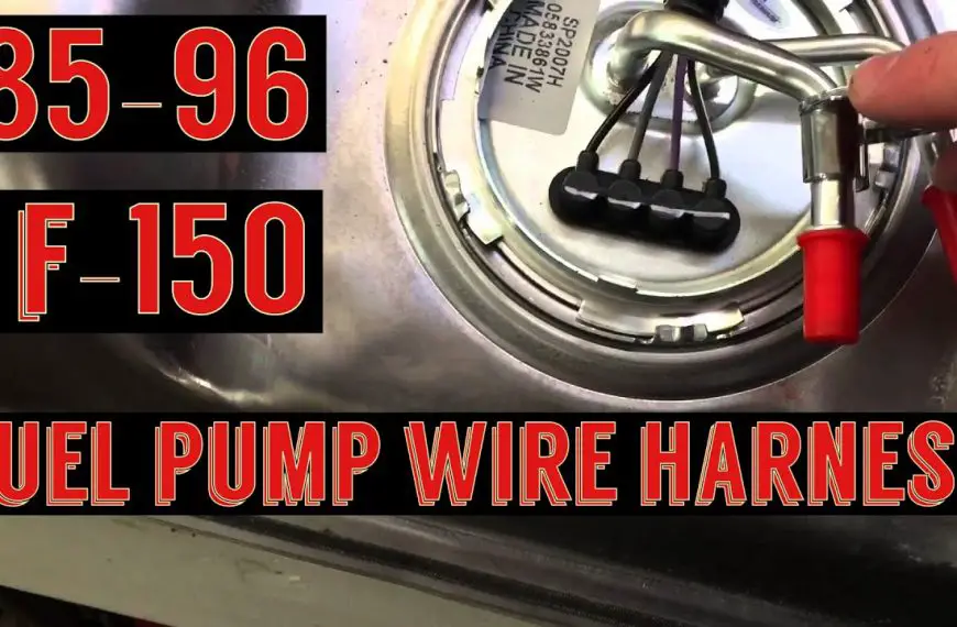 Ford Fuel Pump Wires Color Codes