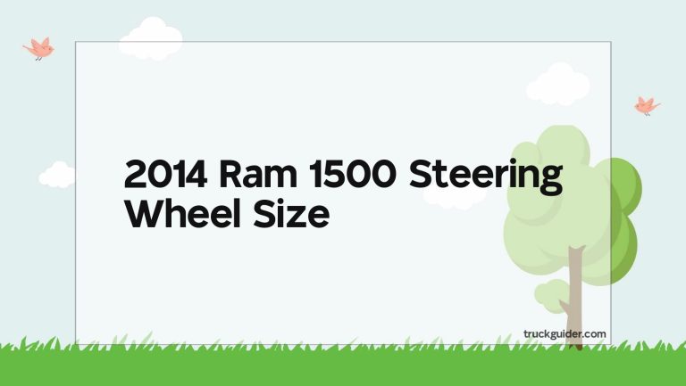2014 Ram 1500 Steering Wheel Size