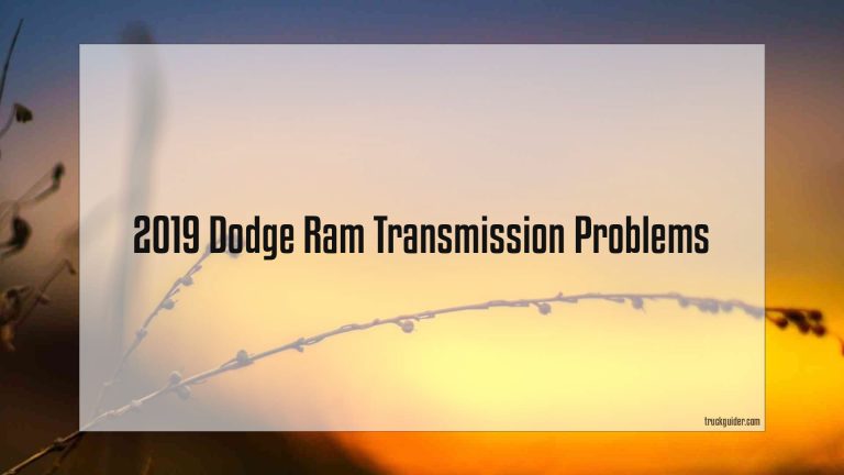 2019 Dodge Ram Transmission Problems
