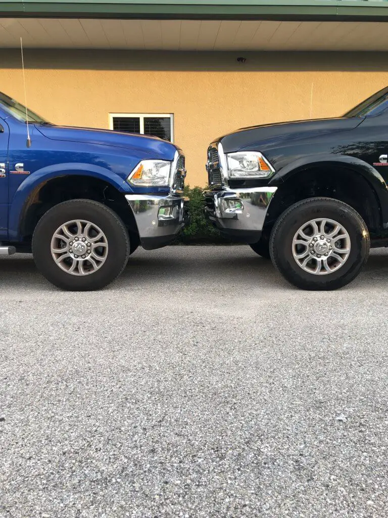Dodge 2500 Leveling Kit before And After
