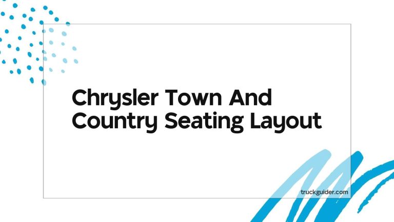 Chrysler Town And Country Seating Layout