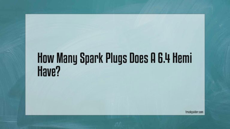 How Many Spark Plugs Does A 6.4 Hemi Have