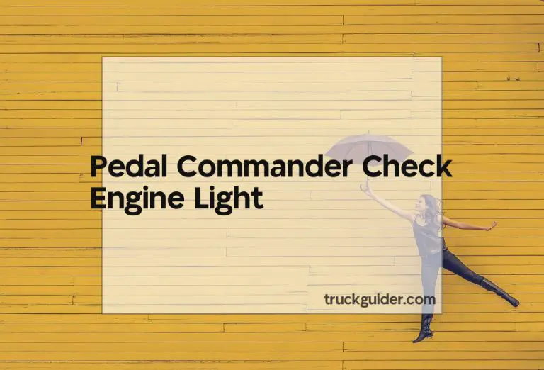 Pedal Commander Check Engine Light