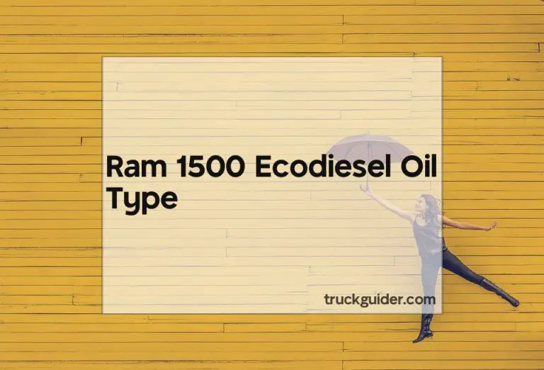 Ram 1500 Ecodiesel Oil Type