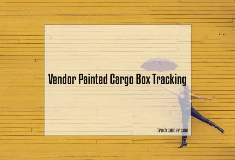 Vendor Painted Cargo Box Tracking