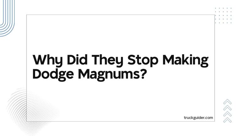 Why Did They Stop Making Dodge Magnums