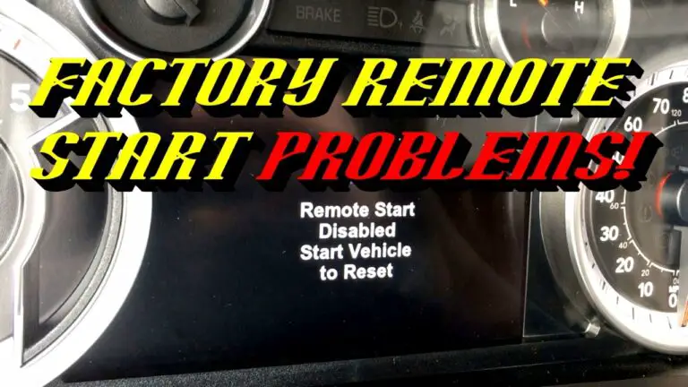 Dodge Ram Remote Start Disabled Start Vehicle to Reset