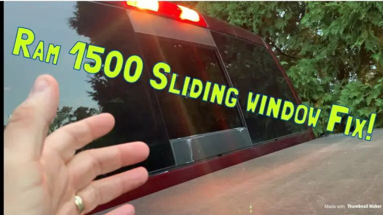 Dodge Ram 1500 Rear Sliding Window Replacement