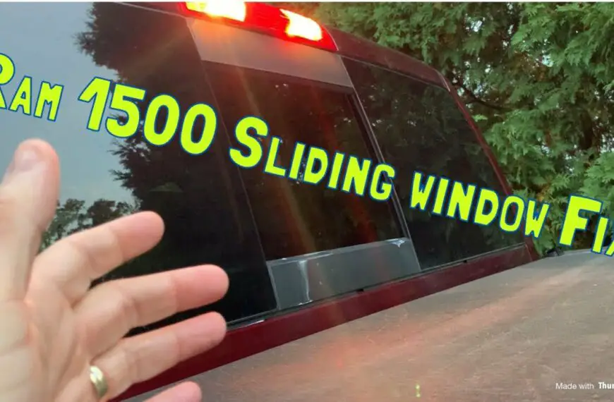 Dodge Ram 1500 Rear Sliding Window Replacement