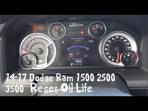 How to Reset Oil Life on Ram 1500