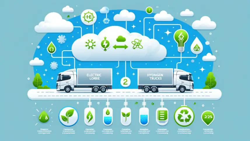 Environmental Benefits of Electric Lorries over Hydrogen Trucks
