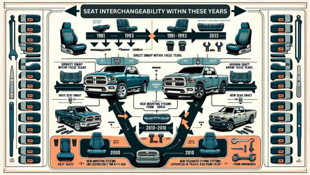 SEAT INTERCHANGEABILITY WITHN THESE YEARS