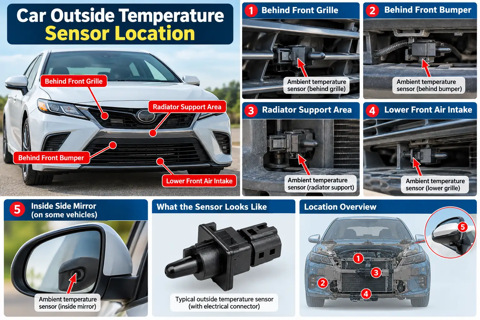 Car Outside Temperature Sensor Location
