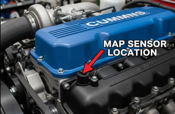 6.7 cummins map sensor location