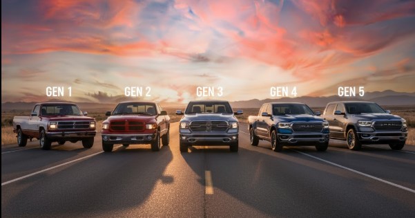 Dodge Ram Generations Chart