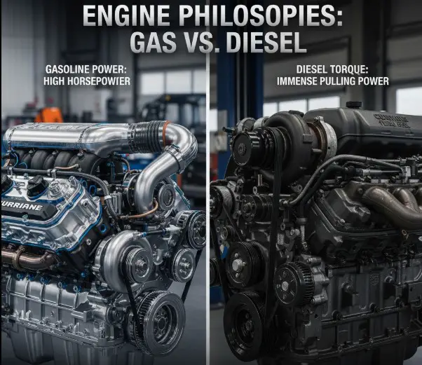 Engine Comparison: Gas vs. Diesel Torque