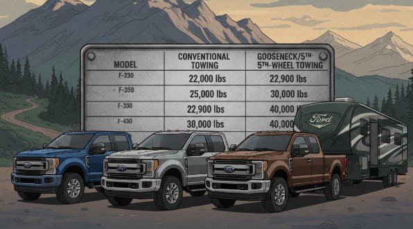 Ford Towing Capacity chart