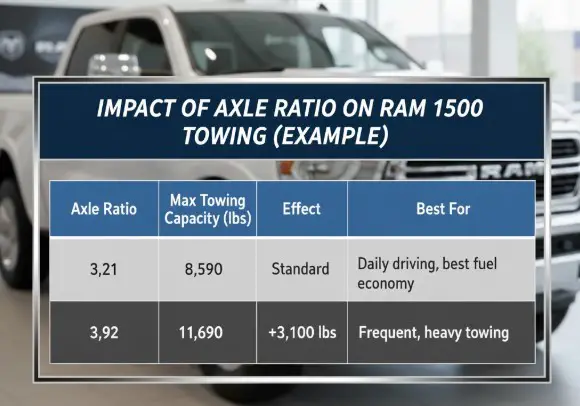 Impact of Axle Ratio on Ram 1500 Towing