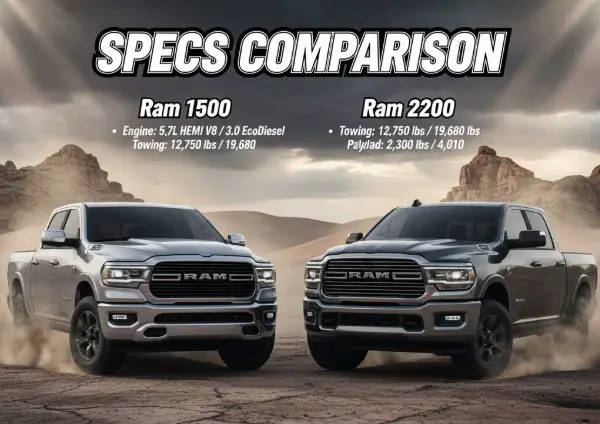 Ram 1500 vs. Ram 2500 Specs