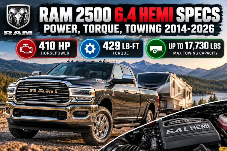 Ram 2500 6.4 HEMI Specs: 2014-2026 Power, Torque, Towing