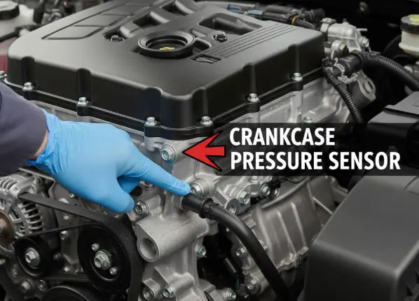 crankcase pressure sensor location