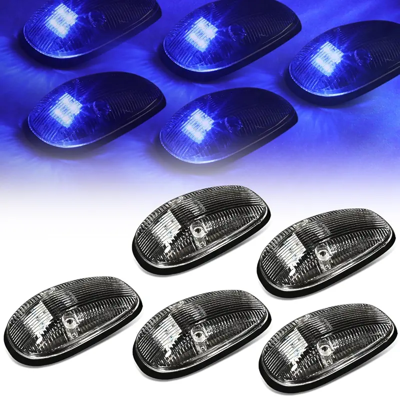 Auto Dynasty Black Housing Blue LED Cab Roof Top Lights