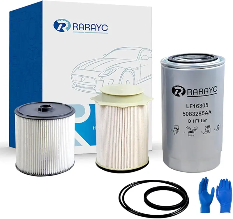 RARAYC 6.7L Cummins Fuel Filter Water Separator & Oil Filter Set (2019-2024)