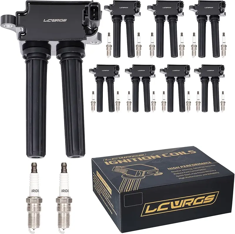 LCWRGS 8x Ignition Coil Pack and 16x Iridium Spark Plugs for 5.7 V8 HEMI