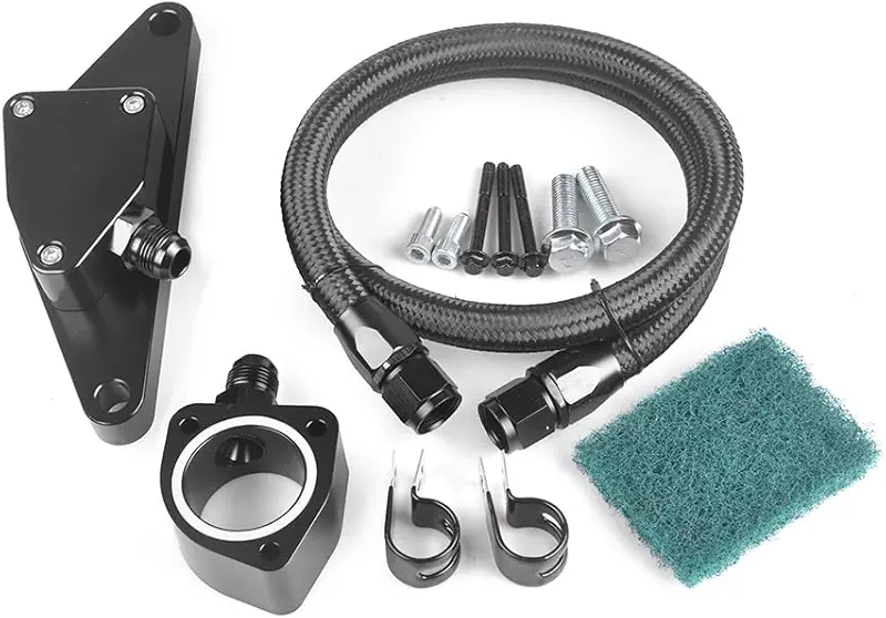 Coolant Bypass Kit Suitable For 2007.5-2018 Dodge Ram for 6.7L Cummins Diesel Engines with Nylon Braided Hose Perfectly