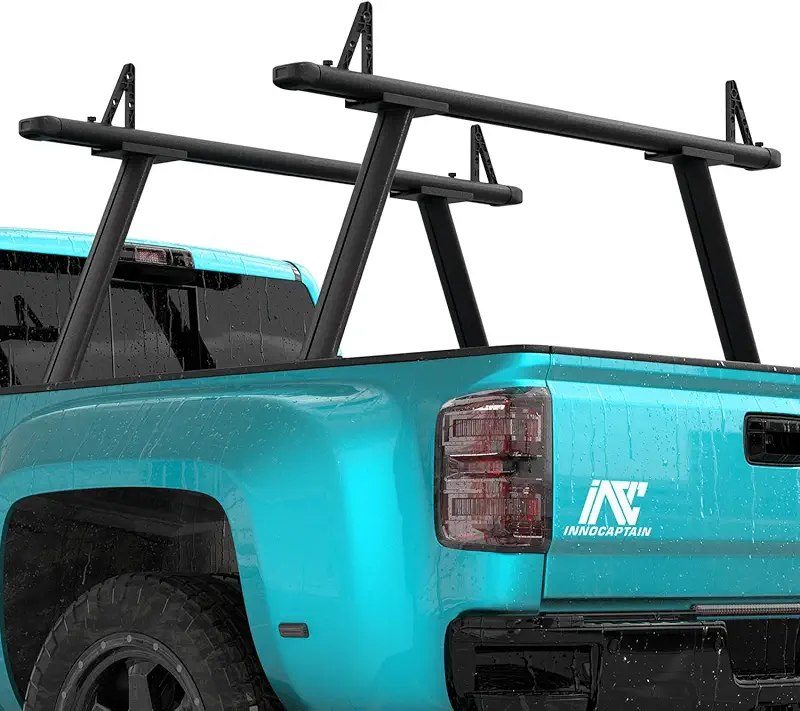 800lb Truck Bed Rack for Ford F-150 F-250 F-350 Super Duty,Dodge Ram 1500 2500 3500,Chevy Silverado Colorado,GMC Sierra Canyon,Toyota Tundra Heavy Duty Truck Ladder Rack Crossbar Cross Bar