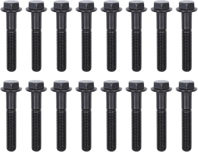 ApplianPar 16Pcs Exhaust Manifold Bolt Screw Kit