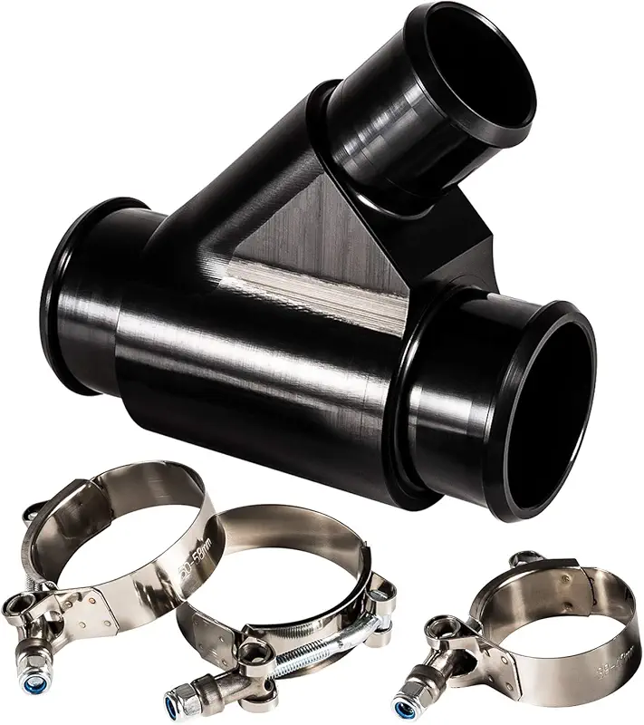 Weldless Dual Radiator Coolant Y-Pipe Compatible with Dodge Ram 2500 3500 6.7L Cummins Diesel