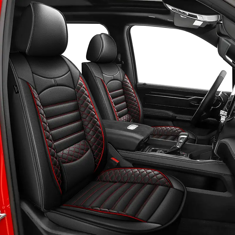 AOMSAZTO Car Seat Covers Full Set Fit for RAM with Flat Bench