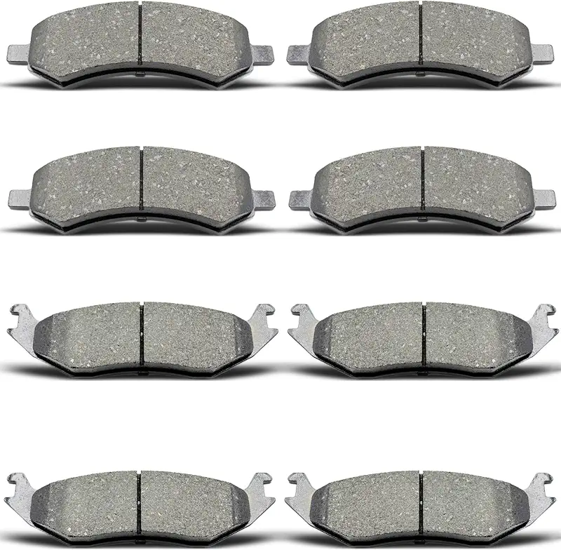D967 D1084 Front Rear Ceramic Brake Pads Set