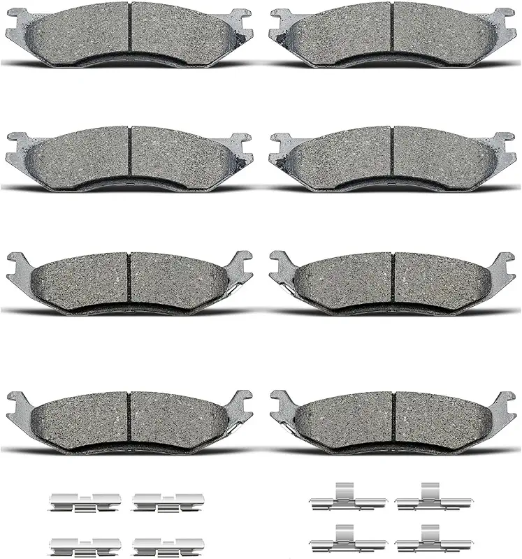 evkingauto D966 D898 Ceramic Front Rear Brake Pads
