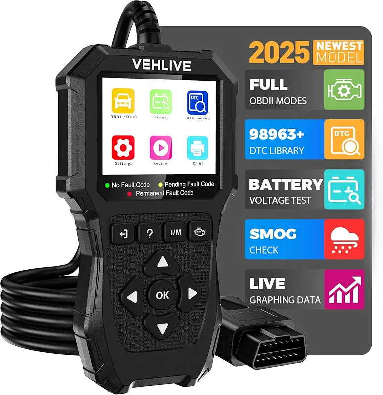 VEHLIVE V880 OBD2 Scanner Diagnostic Tool, Check Engine Light Car Code Reader