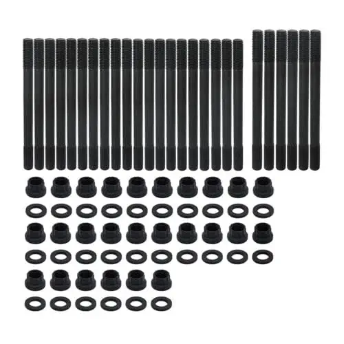 12-Point Cylinder Gasket Head Stud Bolt Kit Fit for 1998-2020 Dodge Cummins 24v Diesel 5.9L 6.7L Engine 247-4202