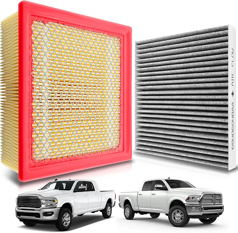 AUTOKAY Engine & Cabin Air Filter Set Fits for Dodge Ram 2500 3500 4500 5500 2016-2025