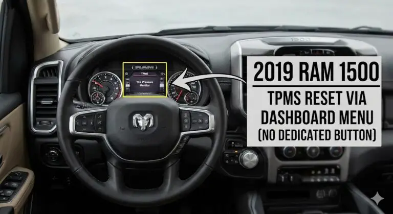 2019 ram 1500 tpms reset button location