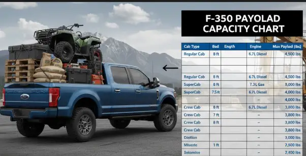 Ford F-350 Payload Capacity Chart