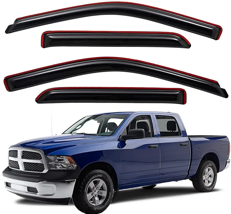 WV194109 Extra Durable In-Channel Wind Deflector Visor Rain Guard