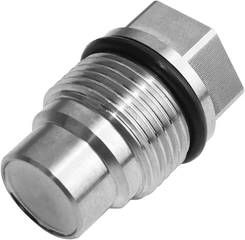 Fuel Rail Plug Valve Diesel Common Rail Stainless Steel Fuel Pressure Relief Valve M20x1.5 for Chevy Dodge 6.7l Cummins