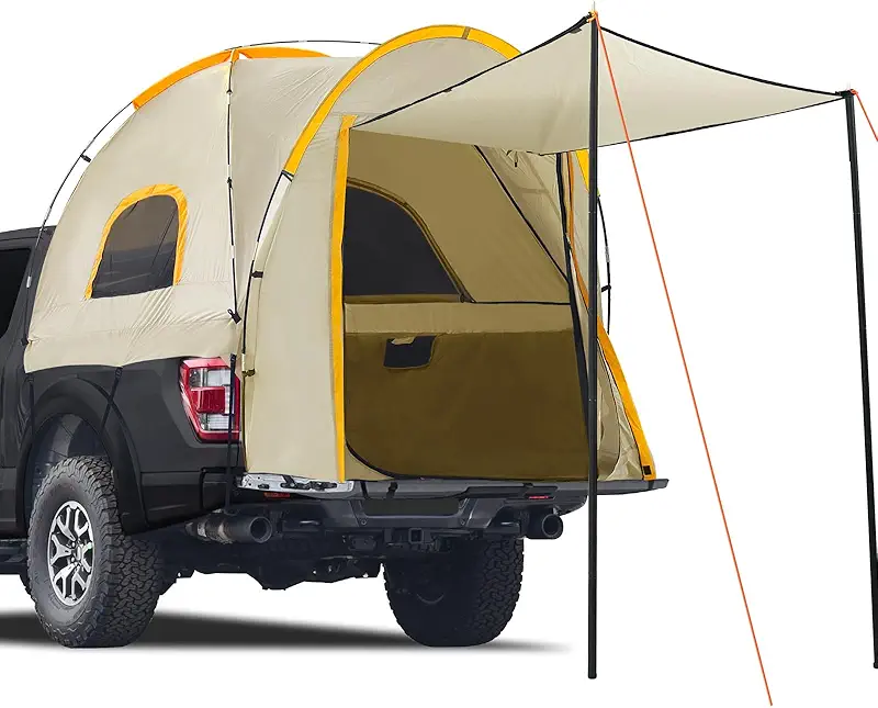 Pickup Truck Tent with Awning Shade (6.4-6.7 FT Truck Bed)