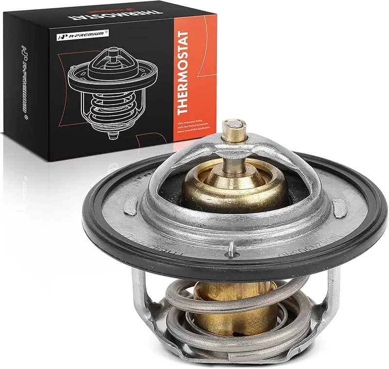 A-Premium Engine Coolant Thermostat with Seal Compatible with Ram 2500 3500 4000 4500 5500 2011-2023 & Ford F-650 F-750 2010 & Dodge Ram 2500/3500 1998-2010, Ram 4500/5500 2008-2010, 6.7L