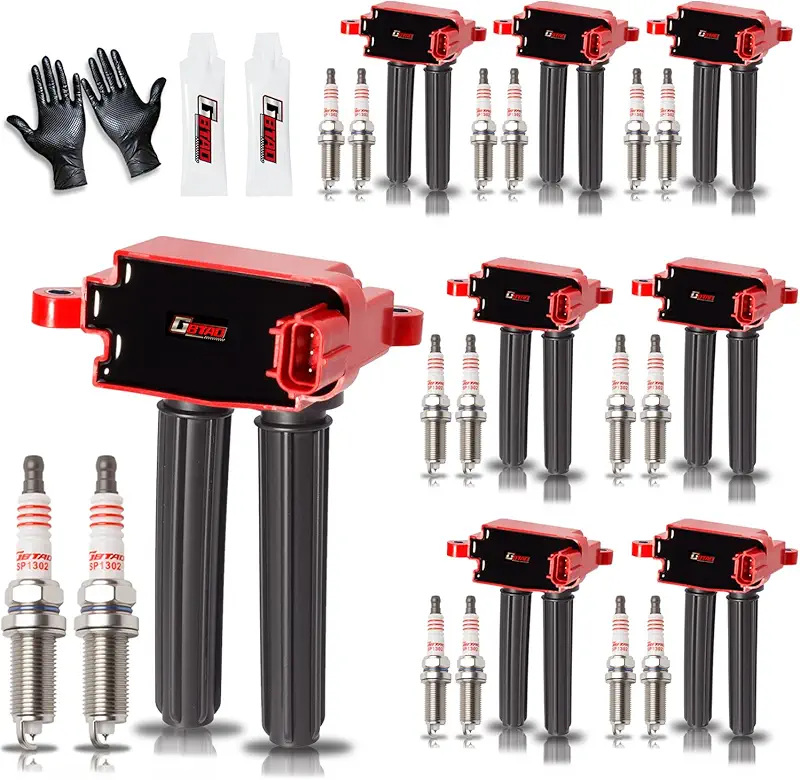 GBTAD Upgraded 8x Ignition Coil Pack and 16x Iridium Spark Plug