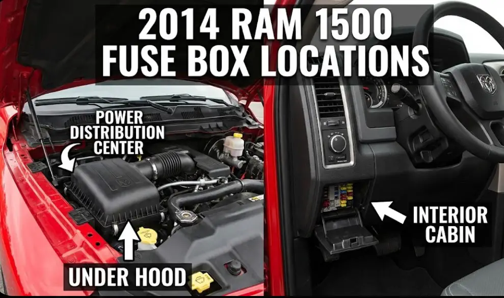2014 ram 1500 fuse box location